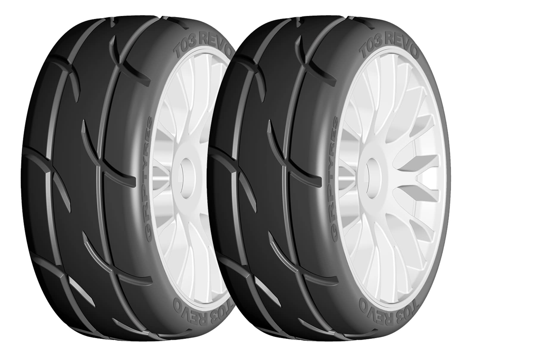 Amazon.com: GRP GTJ03-XM3 1:8 GT Tread Soft White 20 Spoke Rubber